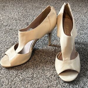 Reflex Cream Peep-Toe Heels